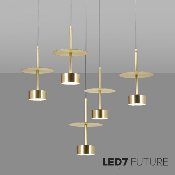 Loft Industry Modern - Brass Rain